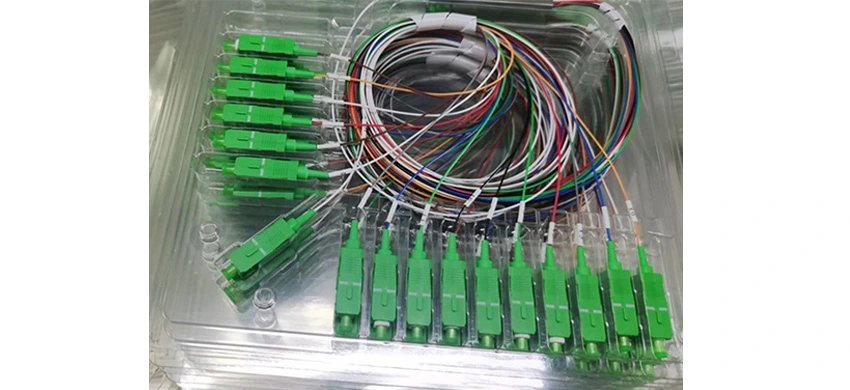 Glasfaser Mini-Stahlrohr PLC-Splitter 1x16 SCAPC