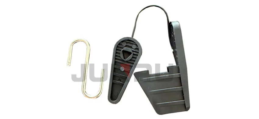 Glasfaserkabelklemme S-Haken für Dropkabel, geeignet für Kabeldurchmesser 2*5/3-4 mm